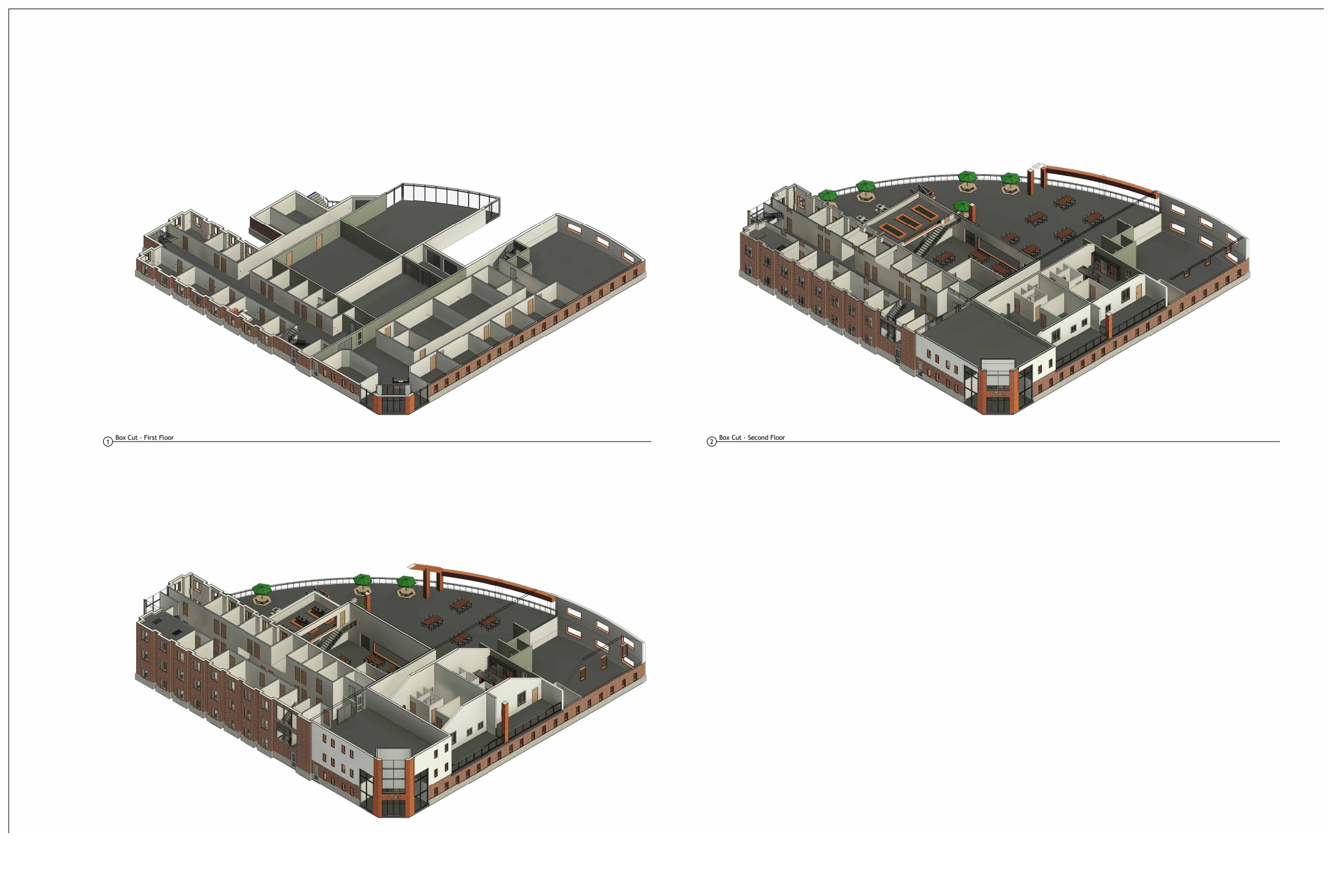 Floor-by-floor cutaway views