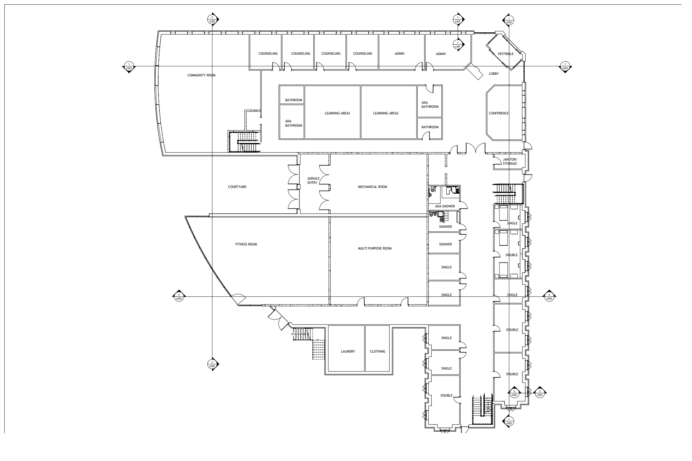 First-floor plan