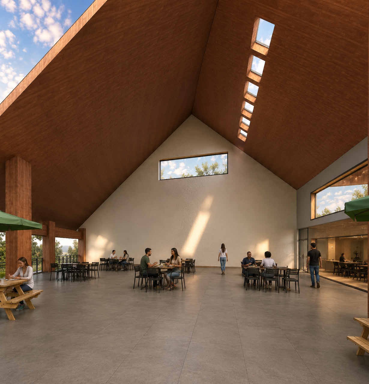 Gathering space — concept rendering