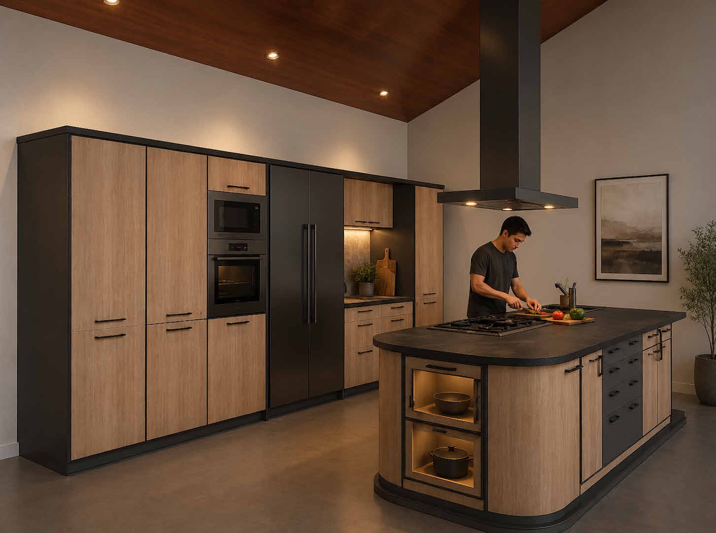 Apartment kitchen — concept rendering